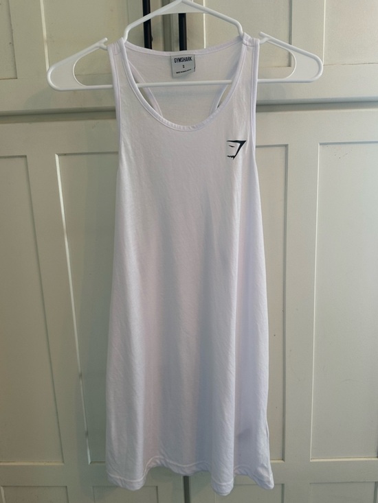 Gymshark Tops - Gymshark White Racerback Training Tank Top Size Small